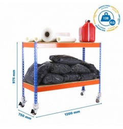 ECOFORTE MOB. 1207-2 CHIPBOARD 900 AZ/NAR/MAD