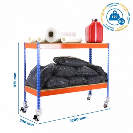 ECOFORTE MOB. 1207-2 CHIPBOARD 900 AZ/NAR/MAD