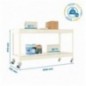 ECOFORTE MOB. 1207-2 METAL 900 BLANCO/GALVA