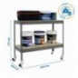 ECOFORTE MOB. 1504-2 CHIPBOARD 900 GRIS/MAD