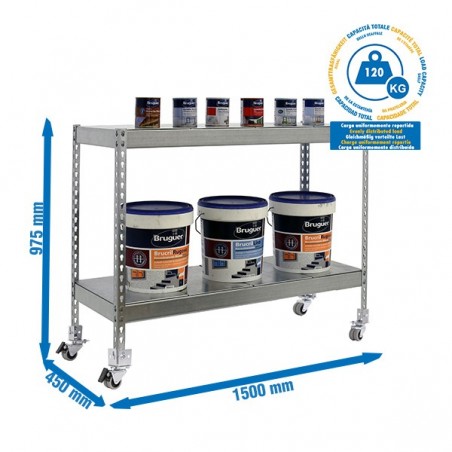 ECOFORTE MOB. 1504-2 METAL 900 GALVA/GALVA
