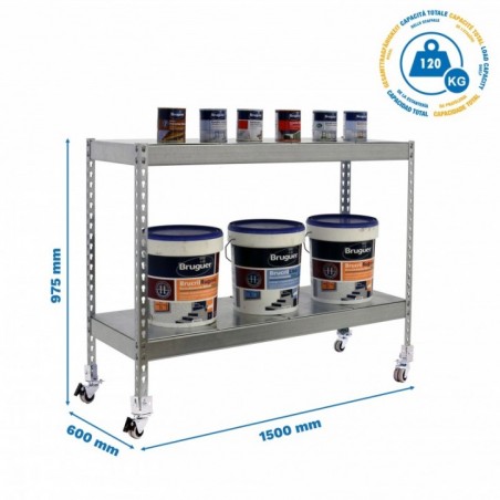ECOFORTE MOB. 1506-2 METAL 900 GALVA/GALVA