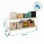 ECOFORTE MOB. 1507-2 METAL 900 BLANCO/GALVA