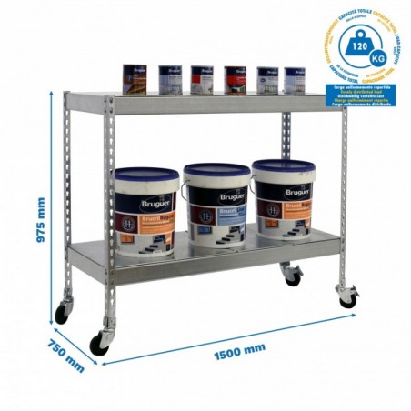 ECOFORTE MOB. 1507-2 METAL 900 GALVA/GALVA