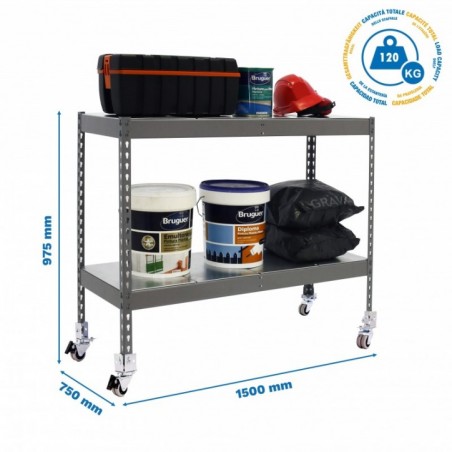 ECOFORTE MOB. 1507-2 METAL 900 GRIS/GALVA
