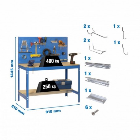 PACK SIMONWORK BT2 900 AZUL/MAD+ 9ACCS