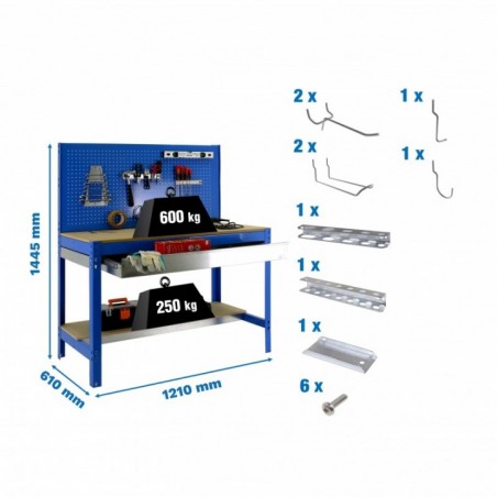 PACK SIMONWORK BT2 BOX 1200 AZUL/MAD+ 9ACCS