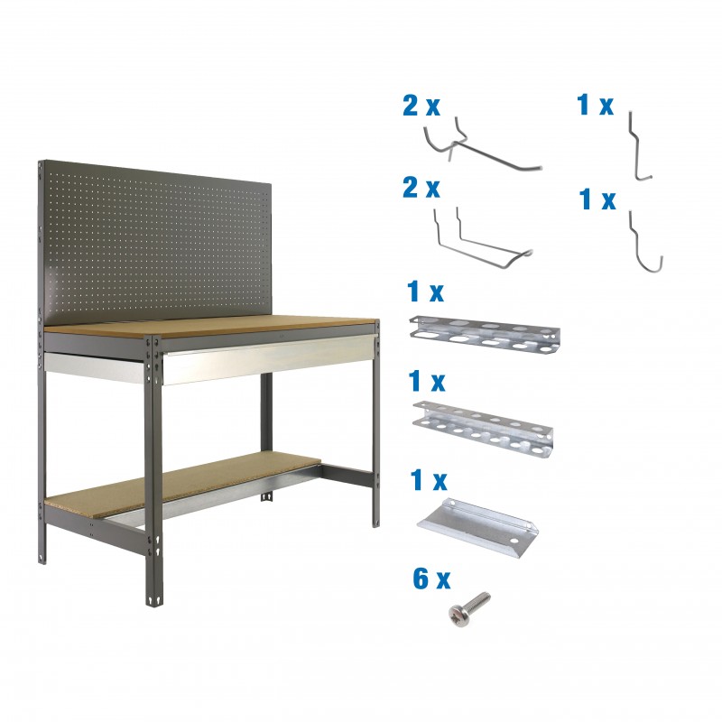 PACK SIMONWORK BT2 BOX 1200 GRIS/MAD+ 9ACCS