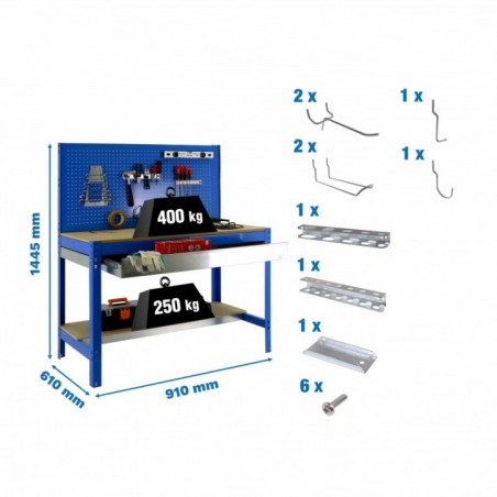 PACK SIMONWORK BT2 BOX 900 AZUL/MAD+ 9ACCS