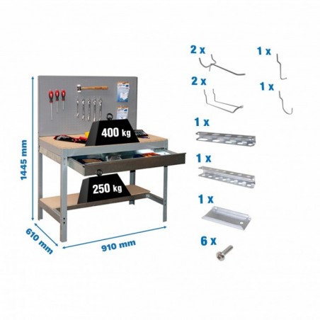 PACK SIMONWORK BT2 BOX 900 GRIS/MAD+ 9ACCS