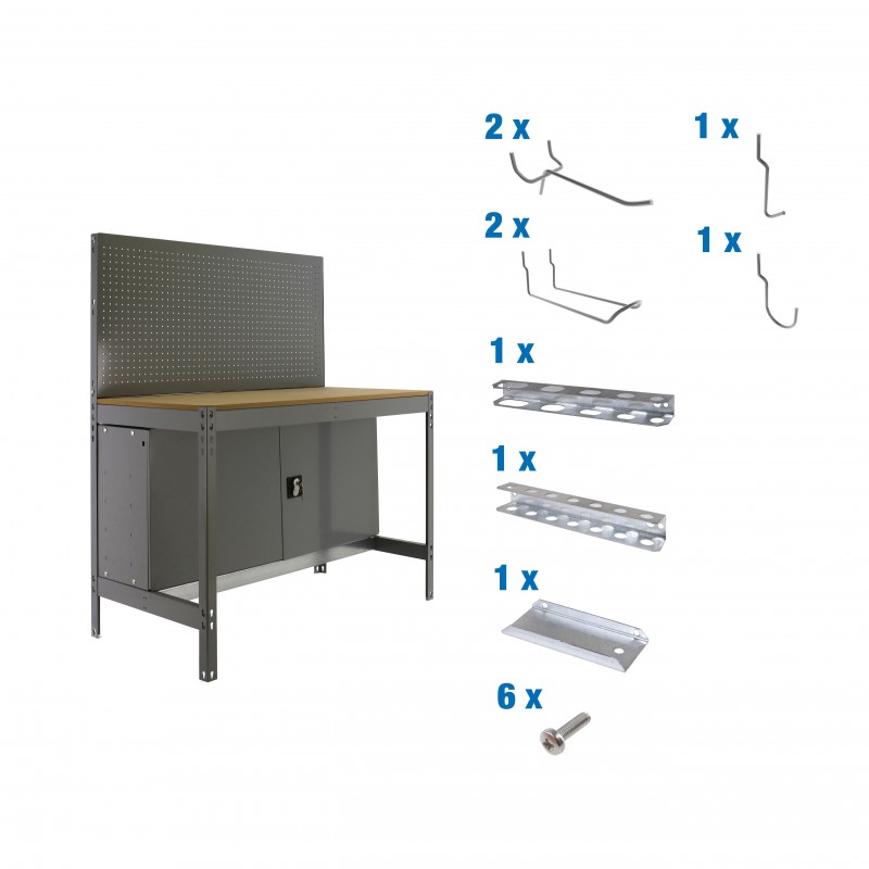 PACK SIMONWORK BT2 CABINET 900 GRIS/MAD+ 9ACCS