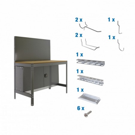 PACK SIMONWORK BT2 CABINET 900 GRIS/MAD+ 9ACCS