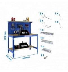 PACK SIMONWORK BT3 900 AZUL/MAD+ 9ACCS