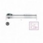 920M/55 Carraca reversible con cuadrado macho de 1/2&quot,, con mango de metal cromado