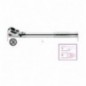 920M/56 Carraca reversible articulada con cuadrado macho de 1/2&quot,, con mango de metal cromado