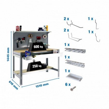 PACK SIMONWORK BT3 BOX 1500 GRIS/MAD+ 9ACCS
