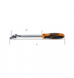 910/36A Mango articulado de 3/8&quot,, con mango cromado