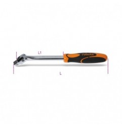 920/35A Mango articulado de 1/2&quot,, con mango cromado