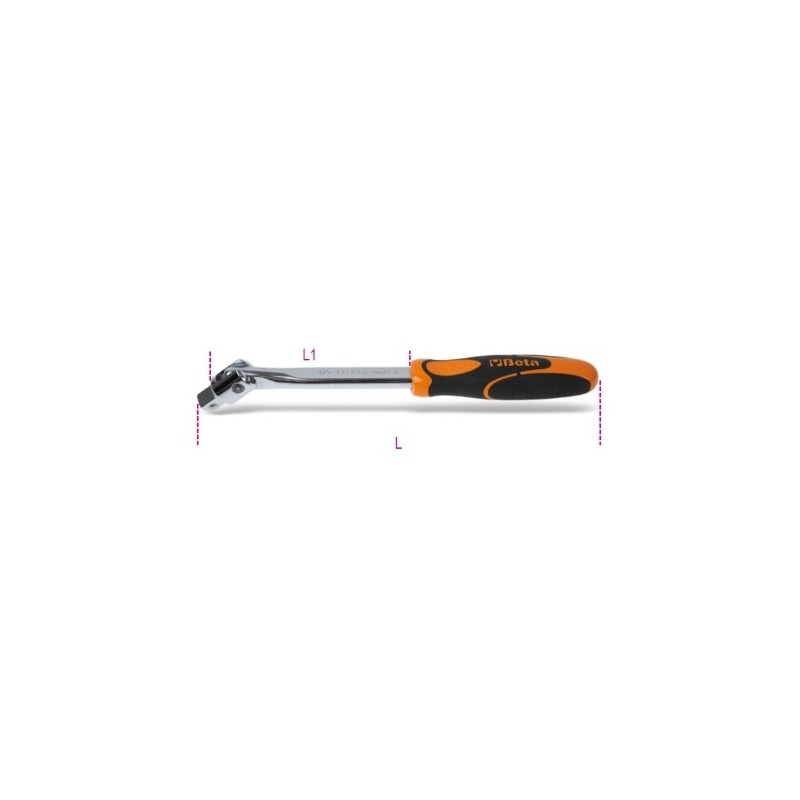 920/35A Mango articulado de 1/2&quot,, con mango cromado