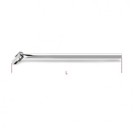 928/36A Mango articulado de 3/4&quot,, con mango de metal cromado