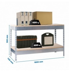 SIMONWORK BASIC 2 901875-2 GALVANIZADO/MADERA