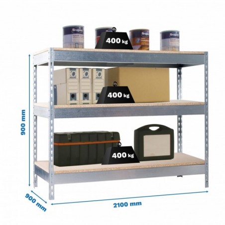 SIMONWORK BASIC 3 902190-3 GALVANIZADO/MADERA