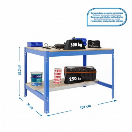 SIMONWORK BT0 1500x750 AZUL/MADERA