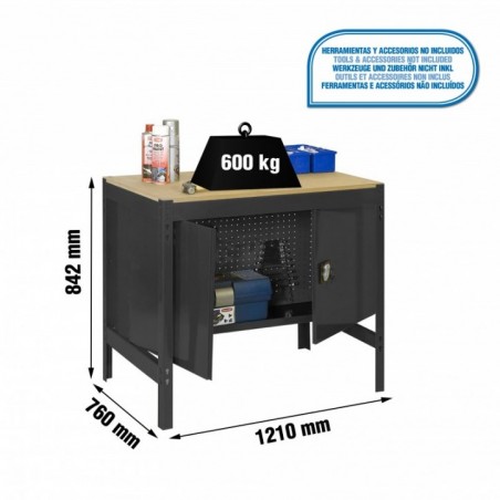 SIMONWORK BT0 CABINET 1200 ANTRACITA/MADERA