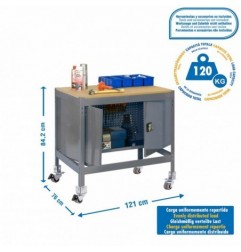 SIMONWORK MOBILE BT0 CABINET 1200 GRIS/MADERA
