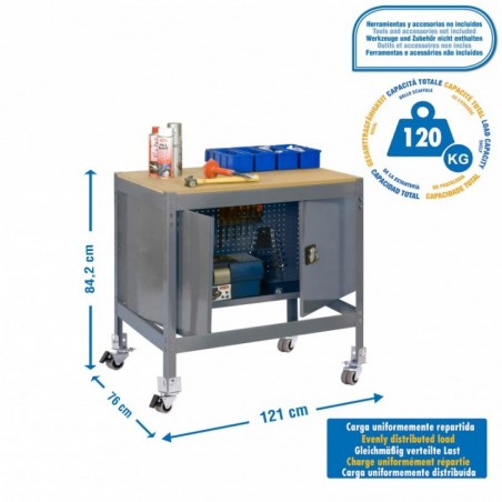 SIMONWORK MOBILE BT0 CABINET 1200 GRIS/MADERA