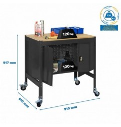 SIMONWORK MOBILE BT0 CABINET 900 ANTRACITA/MADERA