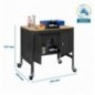 SIMONWORK MOBILE BT0 CABINET 900 ANTRACITA/MADERA