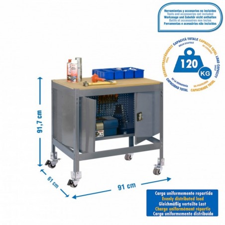 SIMONWORK MOBILE BT0 CABINET 900 GRIS/MAD