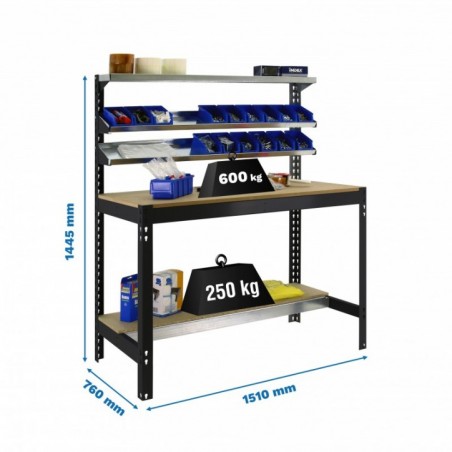 SIMONWORK BT1 1500 ANTRACITA/MADERA
