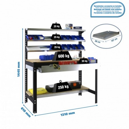 SIMONWORK BT1 BOX 1200 ANTRACITA/MADERA