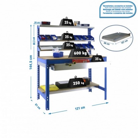 SIMONWORK BT1 BOX 1200 AZUL/MADERA