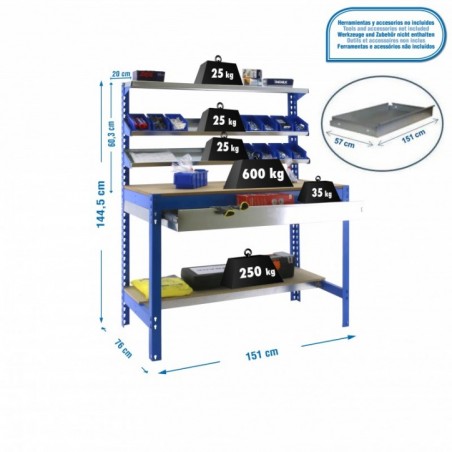 SIMONWORK BT1 BOX 1500 AZUL/MADERA