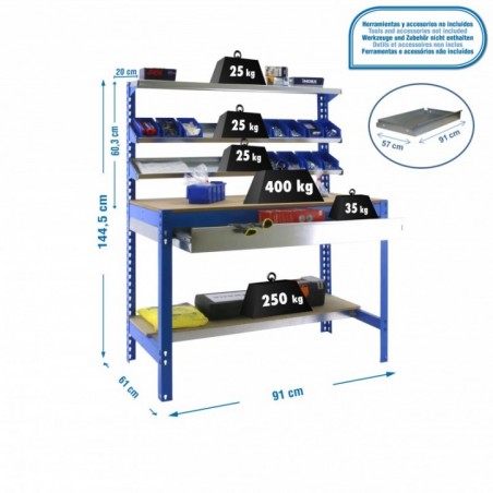 SIMONWORK BT1 BOX 900 AZUL/MADERA