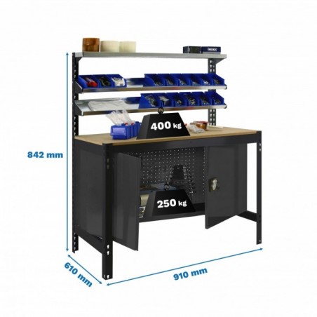 SIMONWORK BT1 CABINET 900 ANTRACITA/MADERA