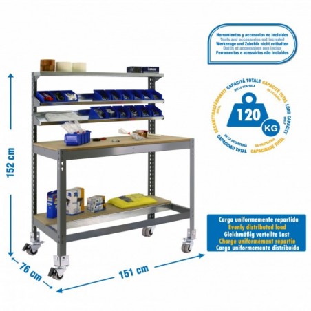 SIMONWORK MOBILE BT1 1500 GRIS/MADERA