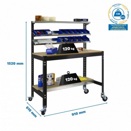 SIMONWORK MOBILE BT1 900 ANTRACITA/MADERA