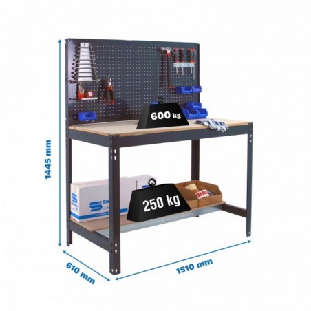 SIMONWORK BT2 1500 ANTRACITA/MADERA