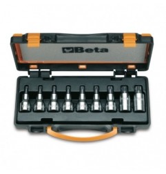 920TX/C9 Juego de 9 vasos de 1/2&quot, con punta Torx&reg,, en caja de metal
