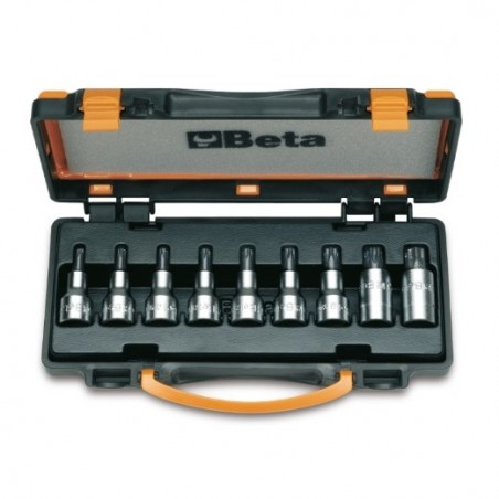 920TX/C9 Juego de 9 vasos de 1/2&quot, con punta Torx&reg,, en caja de metal