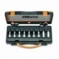 920TX/C9 Juego de 9 vasos de 1/2&quot, con punta Torx&reg,, en caja de metal
