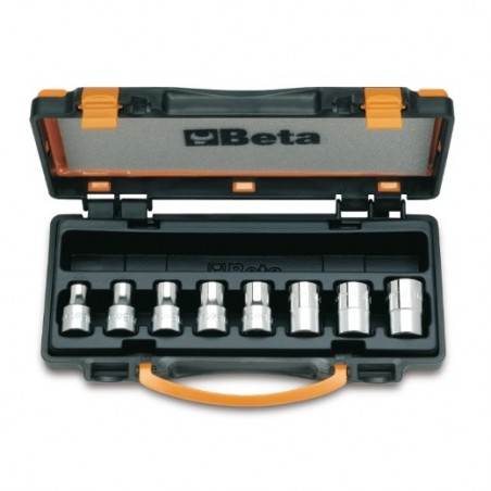 920FTX/C8 Juego de 8 vasos de 1/2&quot, Torx&reg,, en caja de metal