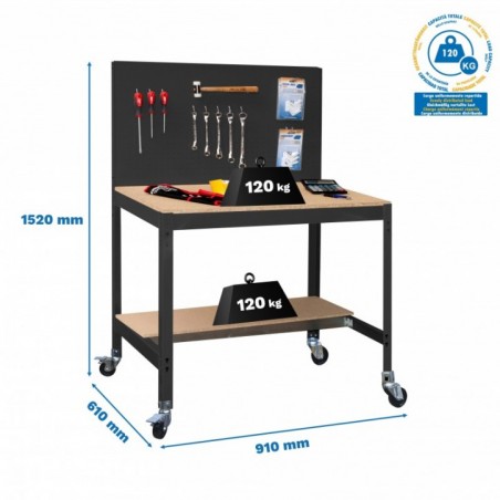 SIMONWORK MOBILE BT2 900 ANTRACITA/MADERA
