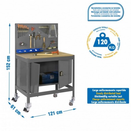 SIMONWORK MOBILE BT2 CABINET 1200 GRIS/MADERA