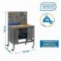 SIMONWORK MOBILE BT2 CABINET 1200 GRIS/MADERA