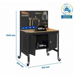 SIMONWORK MOBILE BT2 CABINET 900 ANTRACITA/MADERA